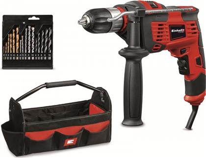 TC-ID 1000 E Kit Κρουστικό Δράπανο 1010W με Θήκη και με 16 τρυπάνια Einhell