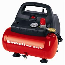 TH-AC 190/6 OF Μονοφασικό Κομπρεσέρ Αέρος με Ισχύ 1.5hp και Αεροφυλάκιο 6lt Einhell