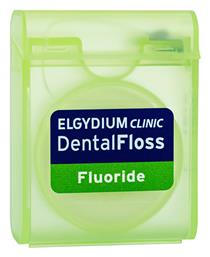 Clinic Fluoride Κερωμένο Οδοντικό Νήμα με Γεύση Μέντα 35m Elgydium