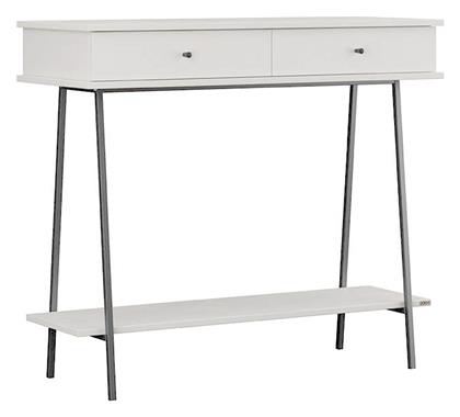 Elite Κονσόλα Ξύλινη Λευκό Του Πάγου Μ100xΠ40xΥ88εκ. Megapap