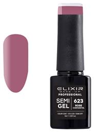 Semi Gel Ημιμόνιμο Βερνίκι Νυχιών 623 Rose Confidentiel 5ml Elixir