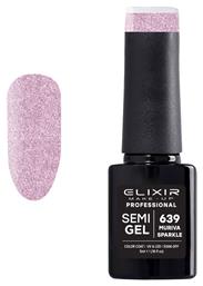 Ημιμόνιμο Βερνίκι Νυχιών Semi Gel 639 Muriva Sparkel 5ml Elixir