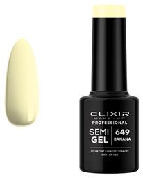 Ημιμόνιμο Βερνίκι Νυχιών Semi Gel 649 Banana 5ml Elixir