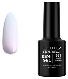 Ημιμόνιμο Βερνίκι Νυχιών Semi Gel 661 White Mermaid 5ml Elixir