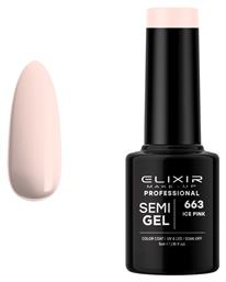 Semi Gel Ημιμόνιμο Βερνίκι Νυχιών 663 Ice Pink 5ml Elixir