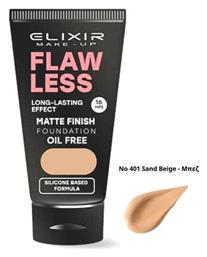Matte Finish Liquid Make Up No 401 Sand Beige 30ml Elixir