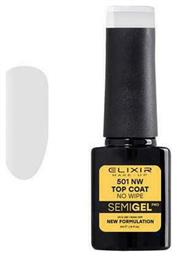 No Wipe 501 Top Coat για Ημιμόνιμα Βερνίκια 5ml Elixir