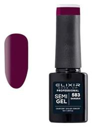 Semi Gel Ημιμόνιμο Βερνίκι Νυχιών 583 Sangria 5ml Elixir