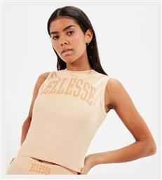 Αμάνικο Γυναικείο Top Μπεζ Ellesse