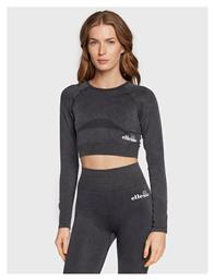 Gelita Γυναικείο Αθλητικό Crop Top Μακρυμάνικο Fast Drying Γκρι Γκρι Ellesse