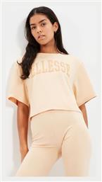 Κοντομάνικο Crop Top Μπεζ Ellesse