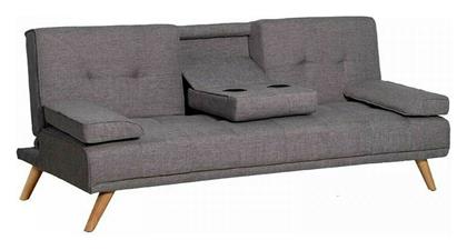 Elton Τριθέσιος Καναπές Κρεβάτι Υφασμάτινος 181x86x78εκ. Γκρι - Zita Plus