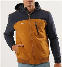 Emerson 202.EM10.127 Ανδρικό Μπουφάν Bomber για Άνοιξη Ochre / Navy Blue από το Cosmossport