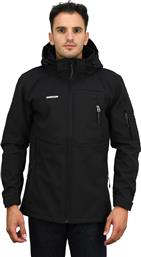 Emerson 202.EM11.277 Ανδρικό Μπουφάν Softshell για Χειμώνα Μαύρο από το Delikaris-sport