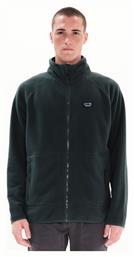 Ανδρική Ζακέτα Fleece με Φερμουάρ Πράσινη Emerson