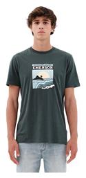 Ανδρικό T-shirt Πράσινο με Στάμπα Emerson