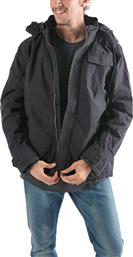 Emerson Casual Γκρι Μπουφάν Με Κουκούλα 182.EM12.154 από το SportsFactory