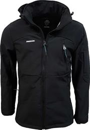 Emerson Casual Μαύρο Μπουφάν Με Κουκούλα 192.EM11.27 από το Cosmossport