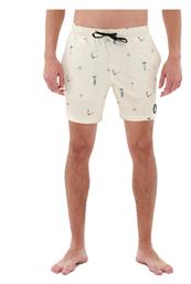 Printed Volley Ανδρικό Μαγιό Σορτς Pale Yellow με Σχέδια Emerson