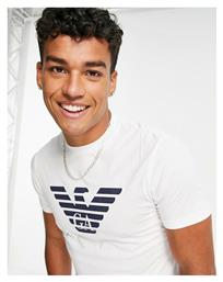 Ανδρικό T-shirt Λευκό με Λογότυπο Emporio Armani