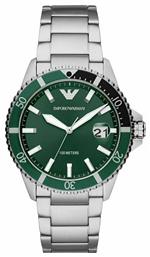 Aviator Ρολόι Μπαταρίας με Μεταλλικό Μπρασελέ Emporio Armani