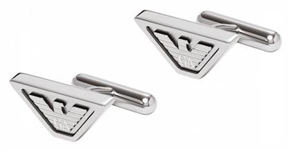 Μανικετόκουμπα από Ατσάλι σε Ασημί Χρώμα Emporio Armani