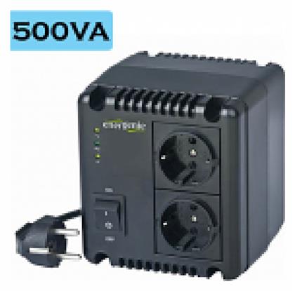 Energenie EG-AVR-0501 Compact Σταθεροποιητής Τάσης Relay 500VA με 2 Πρίζες Ρεύματος από το e-shop