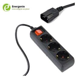 Πολύπριζο 3 Θέσεων με Διακόπτη και Καλώδιο 0.6m 3τμχ Energenie