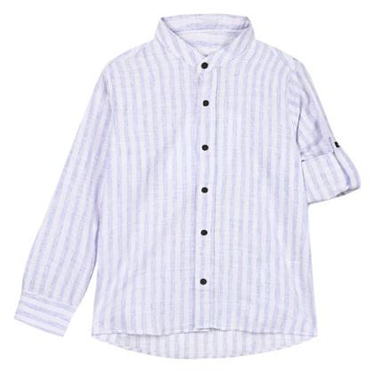 Παιδικό Ριγέ Πουκάμισο Μακρυμάνικο Μπλε Energiers