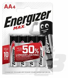 Max Αλκαλικές Μπαταρίες AA 1.5V 4τμχ Energizer
