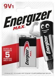 Max Αλκαλική Μπαταρία 9V 1τμχ Energizer