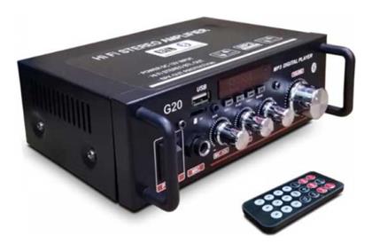 Ενισχυτής με λειτουργία Karaoke BT-G20 σε Μαύρο Χρώμα - Tradesor