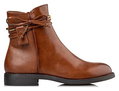 Δερμάτινα Γυναικεία Μποτάκια Καφέ Envie Shoes