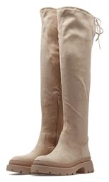 Suede Γυναικείες Μπότες Μπεζ Envie Shoes