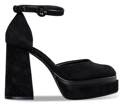 Γόβες με Λουράκι Μαύρες Envie Shoes