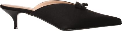 Envie Shoes Mules με Λεπτό Χαμηλό Τακούνι σε Μαύρο Χρώμα