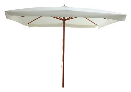 Επαγγελματική Ομπρέλα Δαπέδου Στρογγυλή Ξύλινη Vasel Μπεζ Φ3m - Pakketo