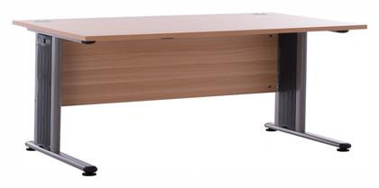 Επαγγελματικό Γραφείο 180x80x75εκ. Γκρι / Φυσικό - HomeMarkt