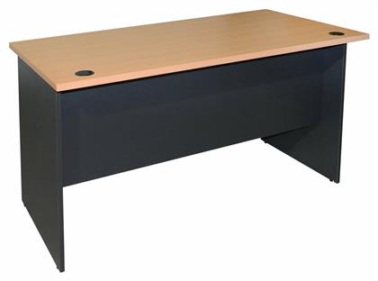 Επαγγελματικό Γραφείο Abelina 120x70x75εκ. Γκρι / Φυσικό - HomeMarkt