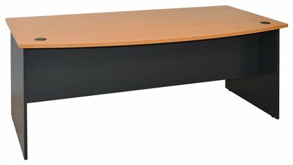 Επαγγελματικό Γραφείο Executive 180x93.5x74εκ. Γκρι / Φυσικό - HomeMarkt