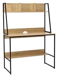 Επαγγελματικό Γραφείο Herbey 100x48x139εκ. Oak-μαύρο - Pakketo