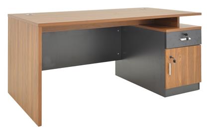 Επαγγελματικό Γραφείο Oscar με Βιβλιοθήκη - Pakketo