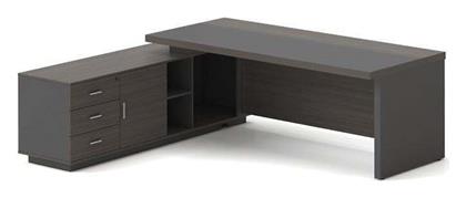 Επαγγελματικό Γραφείο Vip 180x90x75εκ. Grey Walnut - Woodwell