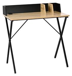 Επαγγελματικό Γραφείο Zervan 80x50x84εκ. Oak-μαύρο - Pakketo