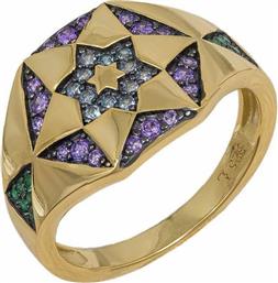 Επίχρυσο δαχτυλίδι Honor Chiron Star 925 40092096 40092096 Ασήμι - Honor Omano