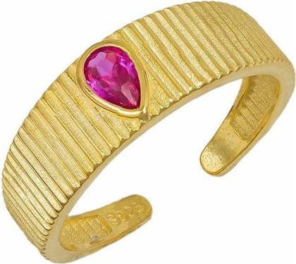 Επίχρυσο δαχτυλίδι Honor Saint Martin Red 925 60104381836C-2 60104381836C-2 Ασήμι - Honor Omano
