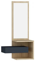 Έπιπλο Εισόδου με Καθρέπτη Φυσικό / Ανθρακί 49.1x31.3x90εκ. HomeMarkt