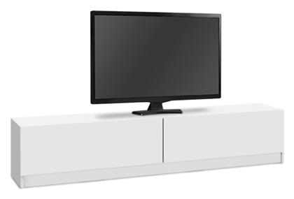 Έπιπλο Τηλεόρασης Ξύλινο Ahenk Λευκό Μ160xΠ31.3xΥ32.9cm - Megapap