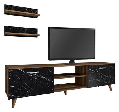 Έπιπλο Τηλεόρασης Ξύλινο Geacles Μ180xΠ40xΥ50cm - Megapap