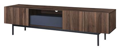 Έπιπλο Τηλεόρασης Ξύλινο Grooves Wotan Oak - Γκρι Μ180xΠ40xΥ50cm - Liberta